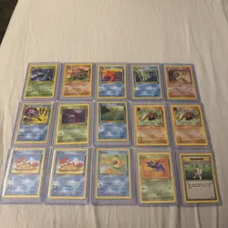 Fossil Pokemon Card Bundle - 15 Cards Uncommon & Common - Image 1