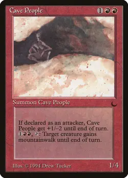 Cave People The Dark PLD Red Uncommon MAGIC THE GATHERING MTG CARD ABUGames - Image 1