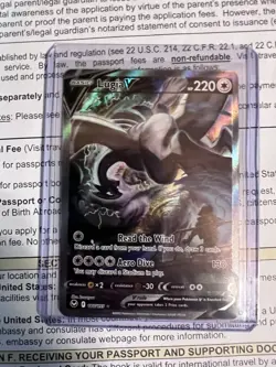 Pokemon Lugia V SWSH301 Sword & Shield Promo Holo Card 220 HP Dragon - Image 1