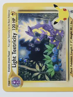 PROMO Light Toxtricity SWSH137 NM - HOLO Celebrations Pokemon Card Naoyo Kimura - Image 2