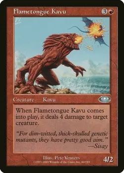 Flametongue Kavu Planeshift PLD Red Uncommon MAGIC GATHERING CARD ABUGames - Image 1