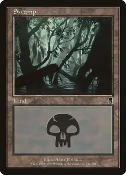 Swamp (342) Odyssey NM Basic Land MAGIC THE GATHERING MTG CARD ABUGames - Image 1