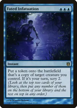 Fated Infatuation Born of the Gods NM Blue Rare MAGIC GATHERING CARD ABUGames - Image 1