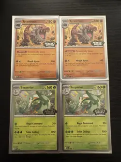 Perfect Order Pokemon TCG 4x Card Lot Serperior 064 & Tyrantrum 066 NM Stamped - Image 1