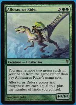 Allosaurus Rider FOIL Coldsnap PLD Green Rare MAGIC CARD (ID# 509080) ABUGames - Image 1