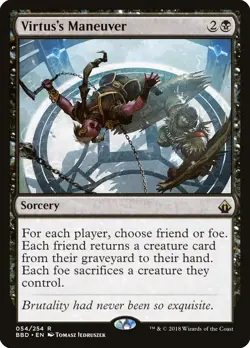 Virtus's Maneuver Battlebond NM Black Rare MAGIC THE GATHERING CARD ABUGames - Image 1