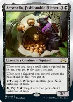 Acornelia, Fashionable Filcher Unsanctioned PLD Black Rare MAGIC CARD ABUGames - Image 1