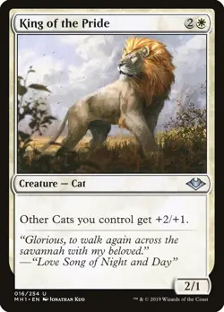 King of the Pride Modern Horizons NM White Uncommon MAGIC MTG CARD ABUGames - Image 1
