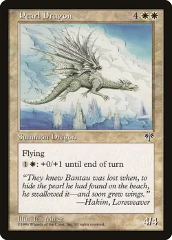 Pearl Dragon Mirage NM White Rare MAGIC THE GATHERING MTG CARD ABUGames - Image 1