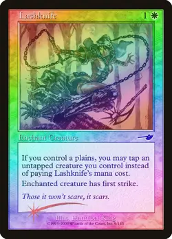 Lashknife FOIL Nemesis PLD White Common MAGIC THE GATHERING MTG CARD ABUGames - Image 1