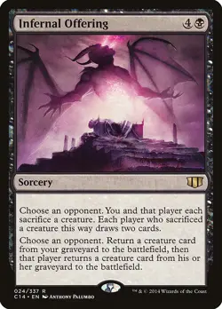 Infernal Offering Commander 2014 NM Black Rare MAGIC GATHERING CARD ABUGames - Image 1