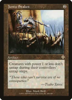Juntu Stakes Invasion NM Artifact Rare MAGIC THE GATHERING MTG CARD ABUGames - Image 1