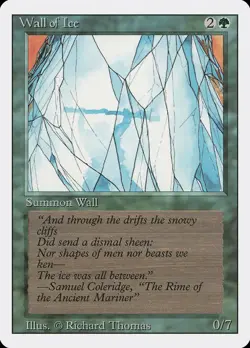 Wall of Ice Revised PLD Green Uncommon MAGIC THE GATHERING MTG CARD ABUGames - Image 1