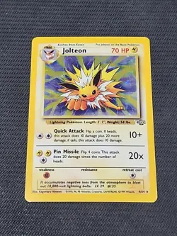 Pokemon Jungle "Jolteon" 4/64 / Holo Rare / Moderately Played - Image 1