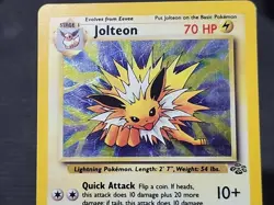 Pokemon Jungle "Jolteon" 4/64 / Holo Rare / Moderately Played - Image 4