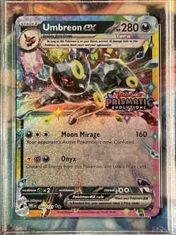 2025 Pokemon Prismatic Evolutions 60 Umbreon ex Surprise Box Stamp Promo PSA 10 - Image 3