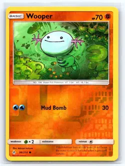 WOOPER 96/214 UNBROKEN BONDS C POKEMON REVERSE HOLO NM - Image 1