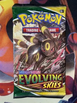 Pokemon 2021 Sword & Shield Evolving Skies Booster Pack (Umbreon Art) Sealed 820650808777 - Image 1
