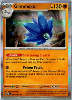 Pokemon Card - Glimmora 126/193 Rare Holo SV02: Paldea Evolved NM - Image 1