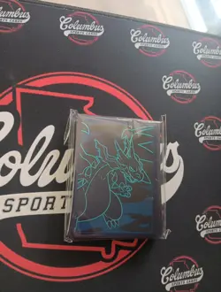 Mega Charizard X Card Sleeves Sealed 65x Pokemon Phantasmal Flames ETB New - Image 1