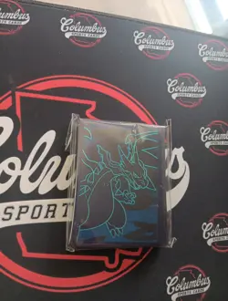 Mega Charizard X Card Sleeves Sealed 65x Pokemon Phantasmal Flames ETB New - Image 2