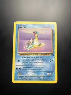 Pokemon TCG - LAPRAS - 25/62 - RARE - UNLIMITED - FOSSIL (1999) - WOTC - MP/LP - Image 1