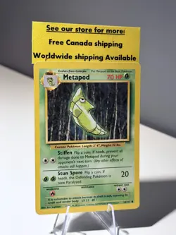 Metapod 54/102 - Pokemon Base Set 1999LP - Image 1