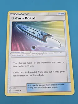 U-Turn Board 211/236 SM Unified Minds Regular Pokemon TCG Regular LP - Image 1