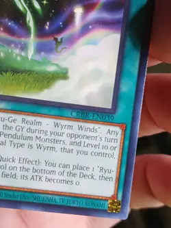 Yugioh - Ryu-Ge Realm - Wyrm Winds (Rare) (1st Edition) - CRBR-EN039 - Image 4