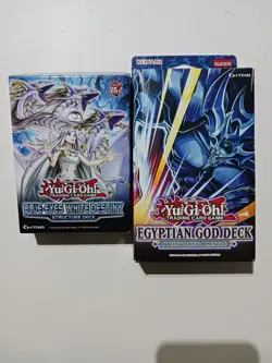 Brand New Yugioh Cards Blue Eyes White Destiny And Saga Of The Blue Eyes Decks - Image 1
