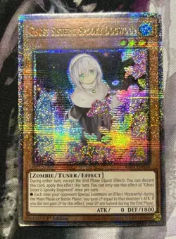 YuGiOh GHOST SISTER & SPOOKY DOGWOOD Quarter Century Secret Rare RA03-EN020 - Image 1