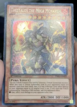 Yugioh Thestalos the Mega Monarch PRIO-EN035 Secret Rare 1st Ed LP w/Tracking - Image 5