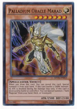 YUGIOH PALLADIUM ORACLE MAHAD MVP1-EN053 ULTRA UNLIMITED ED LP - Image 1