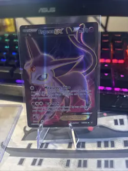 Pokemon TCG Espeon EX Holo Full Art Ultra Rare Card 117/122 XY Breakpoint - Image 1