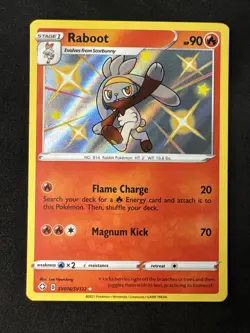Raboot SV016/SV122 Shining Fates: Shiny Vault Holo Pokemon - Image 1
