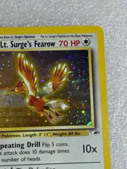 Pokemon Gym Heroes LT. Surge's Fearow Cosmos Holo 7/132 (LP) *Swirl* *FreeShip* - Image 2