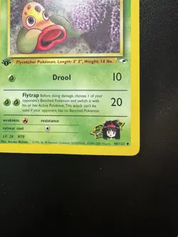 Erika's Weepinbell 48/132 Uncommon Gym Heroes Pokemon 1st Edition MP - Image 5