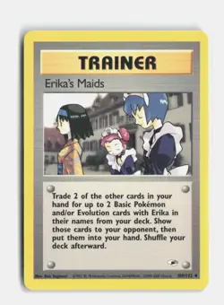 Erika's Maids 109/132 Unlimited Gym Heroes Pokemon LP - Image 1