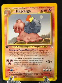 MAGCARGO 33/64 Neo Revelation 1st EDITION Pokemon TCG WotC NM Never Played! - Image 1