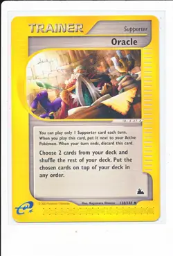 Pokemon Trainer Oracle 138/144 Skyridge e-card Regular Non Holo - LP - Image 1