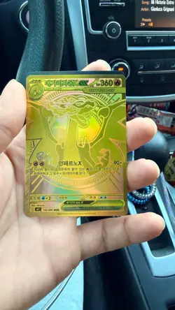 Pokemon Mega Charizard X EX Full Art Holo Korean Card MUR 116/080 - Image 1