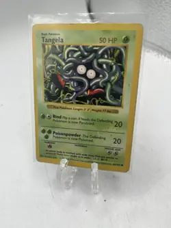 NM - Shadowless Base Set Tangela 66/102 WOTC Vintage Pokemon TCG - Image 1