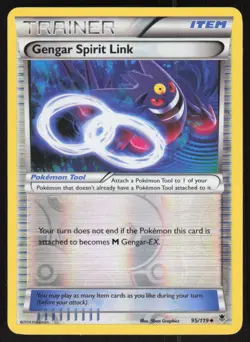 Gengar Spirit Link 95/119 Uncommon Phantom Forces Pokemon Reverse Holo Near Mint - Image 1