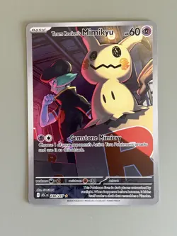 Pokemon Ascended Heroes Team Rocket’s Mimikyu 238/217 Illustration Rare IR MINT - Image 1