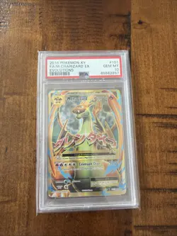 Pokemon XY Evolutions 2016 Full Art FA Mega M Charizard EX #101/108 PSA 10 - Image 1