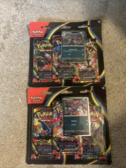 Pokemon TCG Phantasmal Flames 3pk. Blister Sneasel & Weavile Promo - Image 1