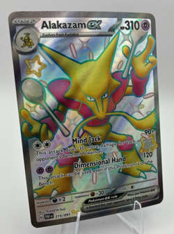 Alakazam EX, Pokemon Near Mint, Paldean Fates, Shiny Ultra Rare, 215/91 - Image 3