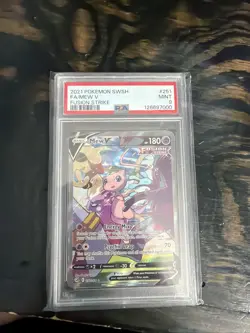 2021 POKEMON SWORD & SHIELD FUSION STRIKE #251 FULL ART MEW V PSA 9 ALT ART - Image 1