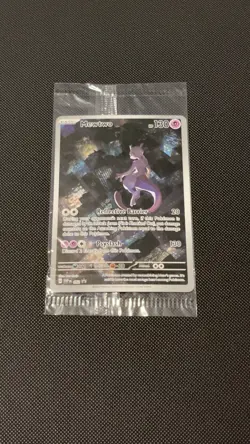 MewTwo SVP 052 Pokemon Scarlet & Violet 151 Black Star Sealed Promo - Image 1