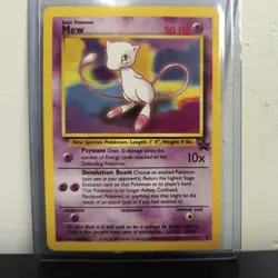 Pokemon Card - Mew #8 WoTC Black Star Promo - Image 1